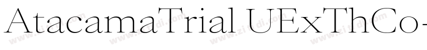 AtacamaTrial UExThCo字体转换